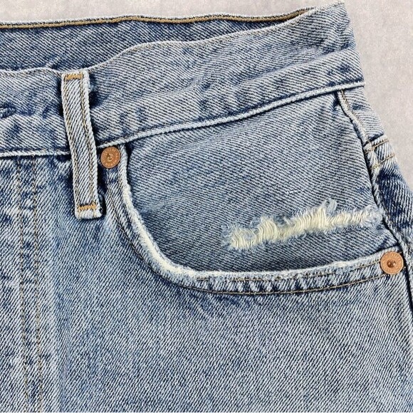 Citizens of Humanity Annabelle Shorts Womens 25 Button Fly Distressed Cutoff - Picture 3 of 16